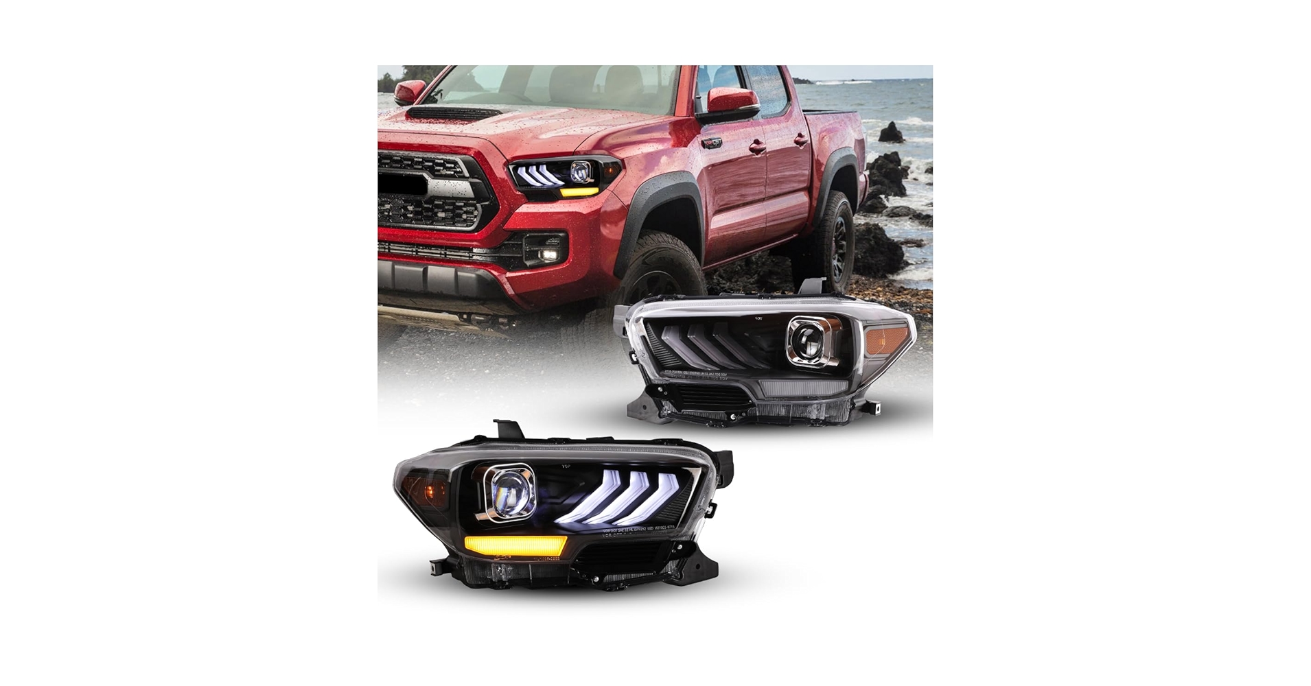 TOYOTA TACOMA トヨタ タコマ 2019 純正ヘッドライト USヘッドライト 12-15トヨタタコマプロシリーズプロジェクター